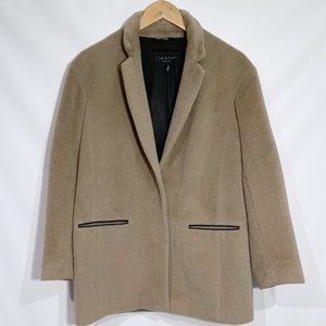 Rag & Bone Sigrid Suri Alpaca Coat Mushroom Small